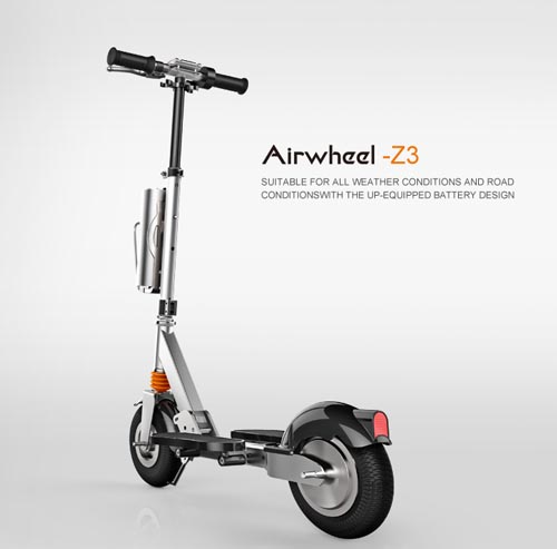 And the up-equipped battery group makes Airwheel Z3 suitable for all weather conditions.