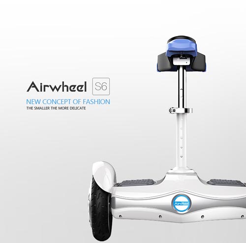 Por fin, Airwheel scooter eléctrico S6 ofrece varias maneras de monta para los usuarios en una amplia gama de escenarios de aplicación.