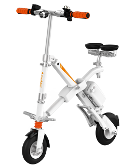 Airwheel E6 – электрический велосипед, имеющий удобную складную конструкцию и легко заменяемый аккумулятор. Отлично подойдет для тех, кто привык к обычному велосипеду , но хочет попробовать электрическую тягу.